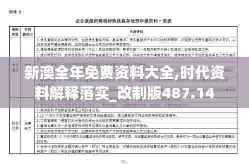 新澳全年免费资料大全,时代资料解释落实_改制版487.14