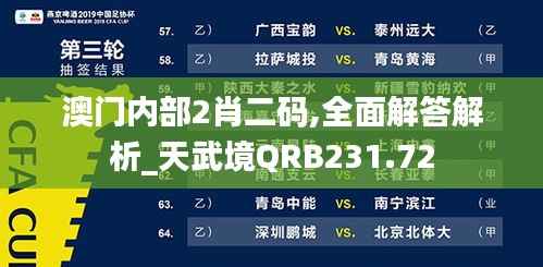 澳门内部2肖二码,全面解答解析_天武境QRB231.72