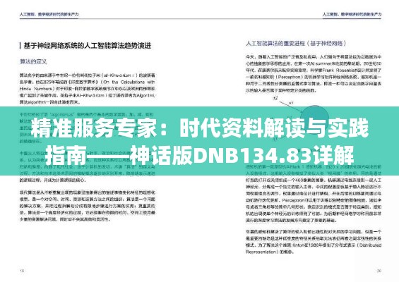 精准服务专家:时代资料解读与实践指南——神话版DNB134.83详解
