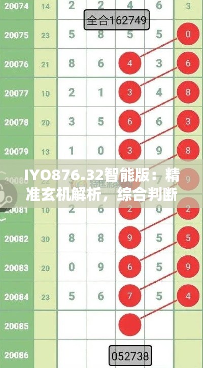 IYO876.32智能版:精准玄机解析,综合判断与解答指南
