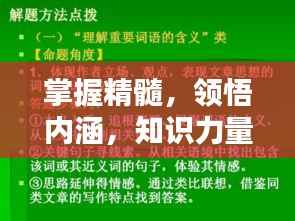 掌握精髓,领悟内涵,知识力量驱动行动指南