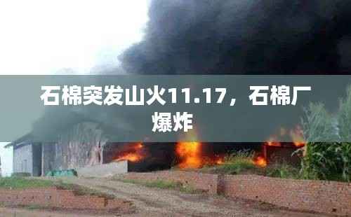 石棉突发山火11.17,石棉厂爆炸